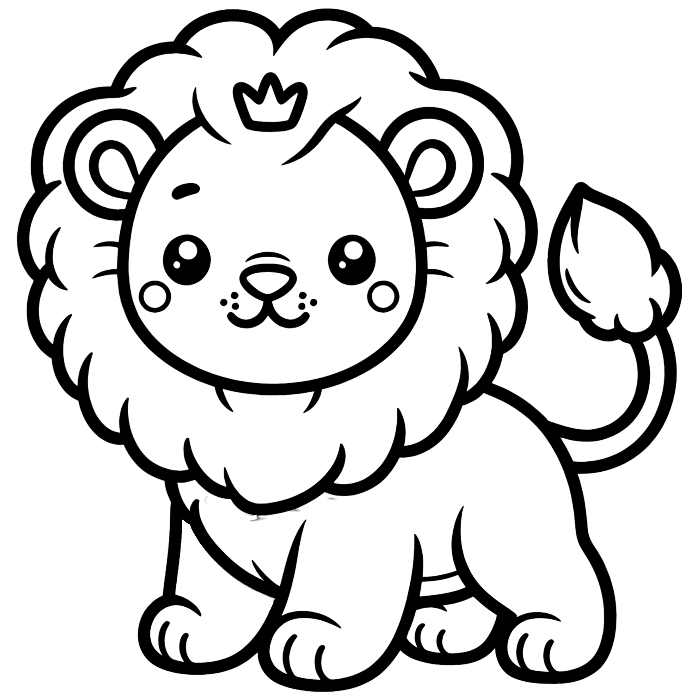 نقاشی شیر کوچولو